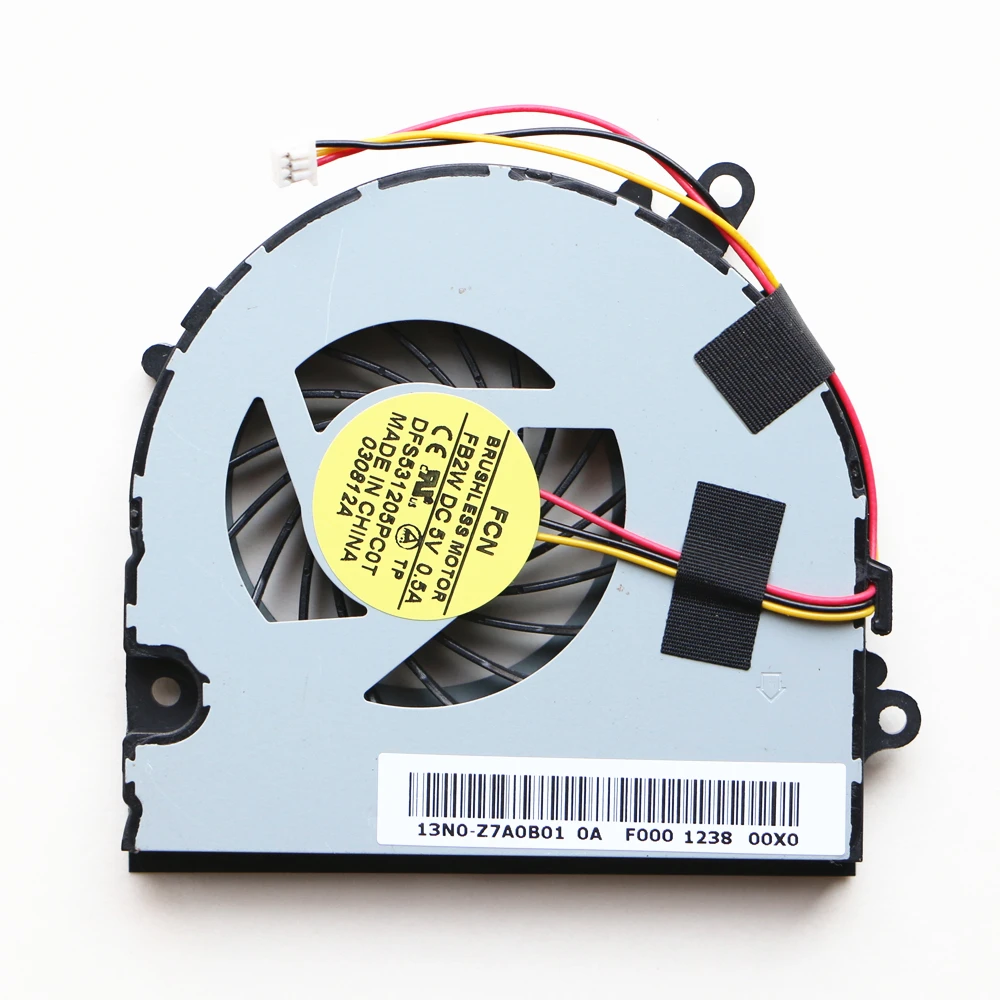 NEW FORCECON DFS531205PC0T FB2W DC5V 0.5A 13N0-Z7A0B01 COOLING FAN For Fujitsu Lifebook NH532 N532 CPU COOLING FAN