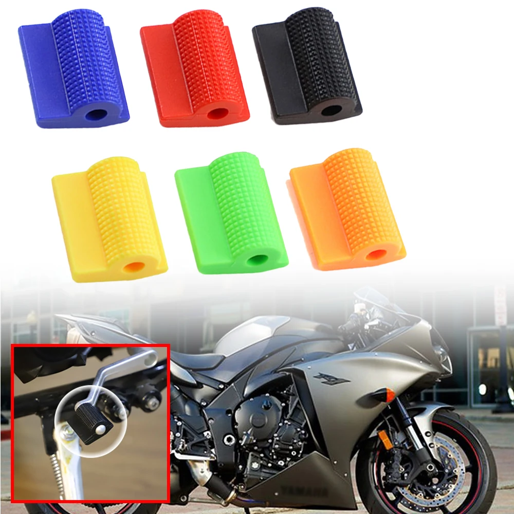 

Fit For Yamaha R1 R6 R7 MT09 Motorcycle Gear Shift Lever Pedal Foot Pad Rubber Cover Shift Gear Lever Pedal Foot Peg Protector