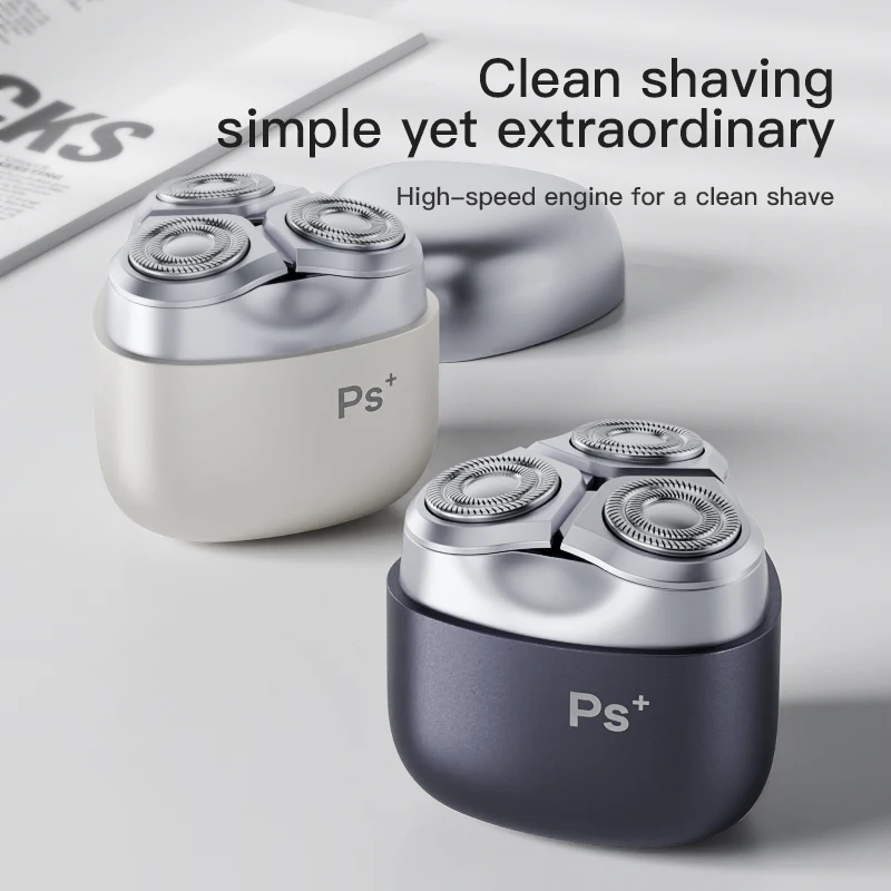 3-Head Mini Electric Shaver, Ultra-Long Battery Life, 3D Close Shaving Without Dead Corners, Washable Body
