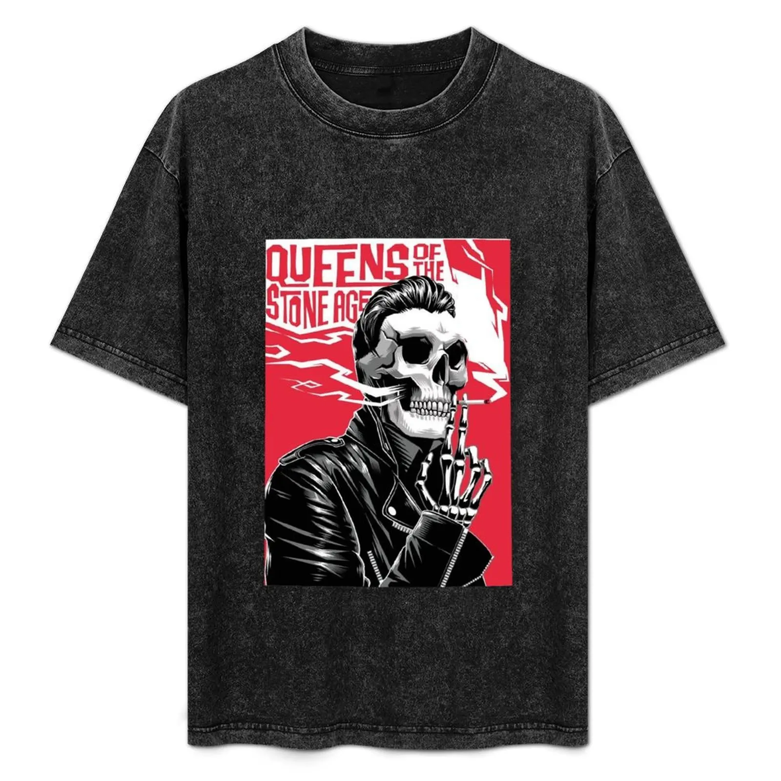 

Queens of the stone age a song for the dead Poster vintage T-Shirt Large Size Breathable Tee