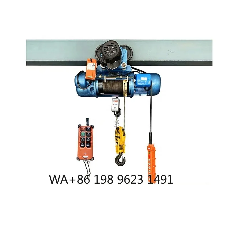 

0.1T-30T Remote Electric Wire Rope Hoist Small Lifting Hoist for Overhead Crane Industrial Workshop Use