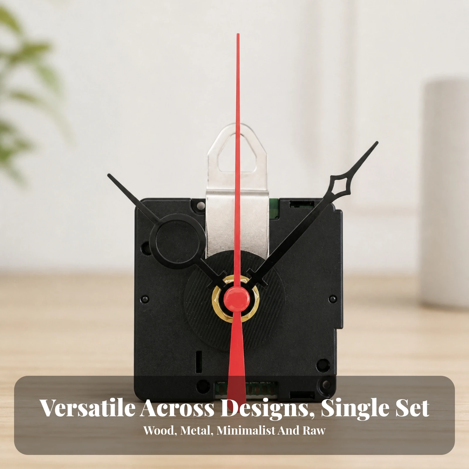Radio-Controlled Clock Movement Easy Clock Mechanism with Hands Replacement Kit User-Friendly Long-Lasting for Hobbyists