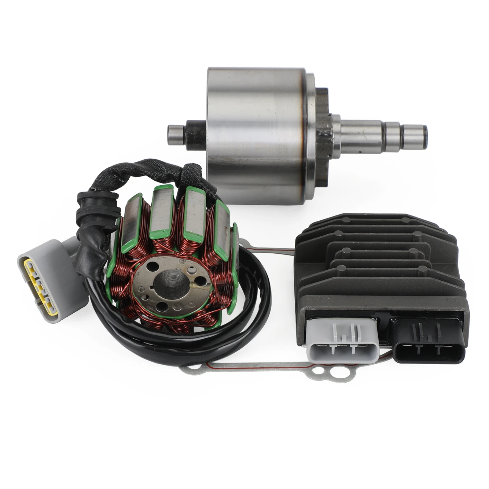 Artudatech Flywheel Rotor+Stator+ Regulator+Gasket For Yamaha R1 04-08 FZ8N FZ8S FZ1 06-15
