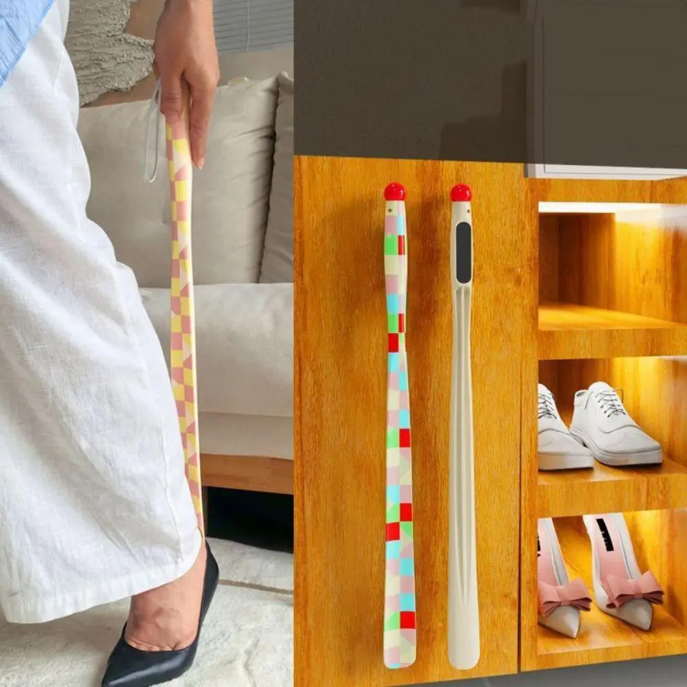 

Эргономичная ложка для обуви с магнитным креплением и изогнутым крючком, удобный помощник для надевания обуви, бытовая ложка с длинной ручкой для обуви без шнурков