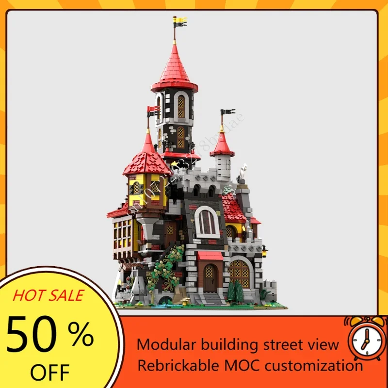 3995PCS MOC Medieval Castle Custom Puzzle Model Bat Lord Castle Technical  DIY Assembly Set Toy For Birthday adult Holiday Gift