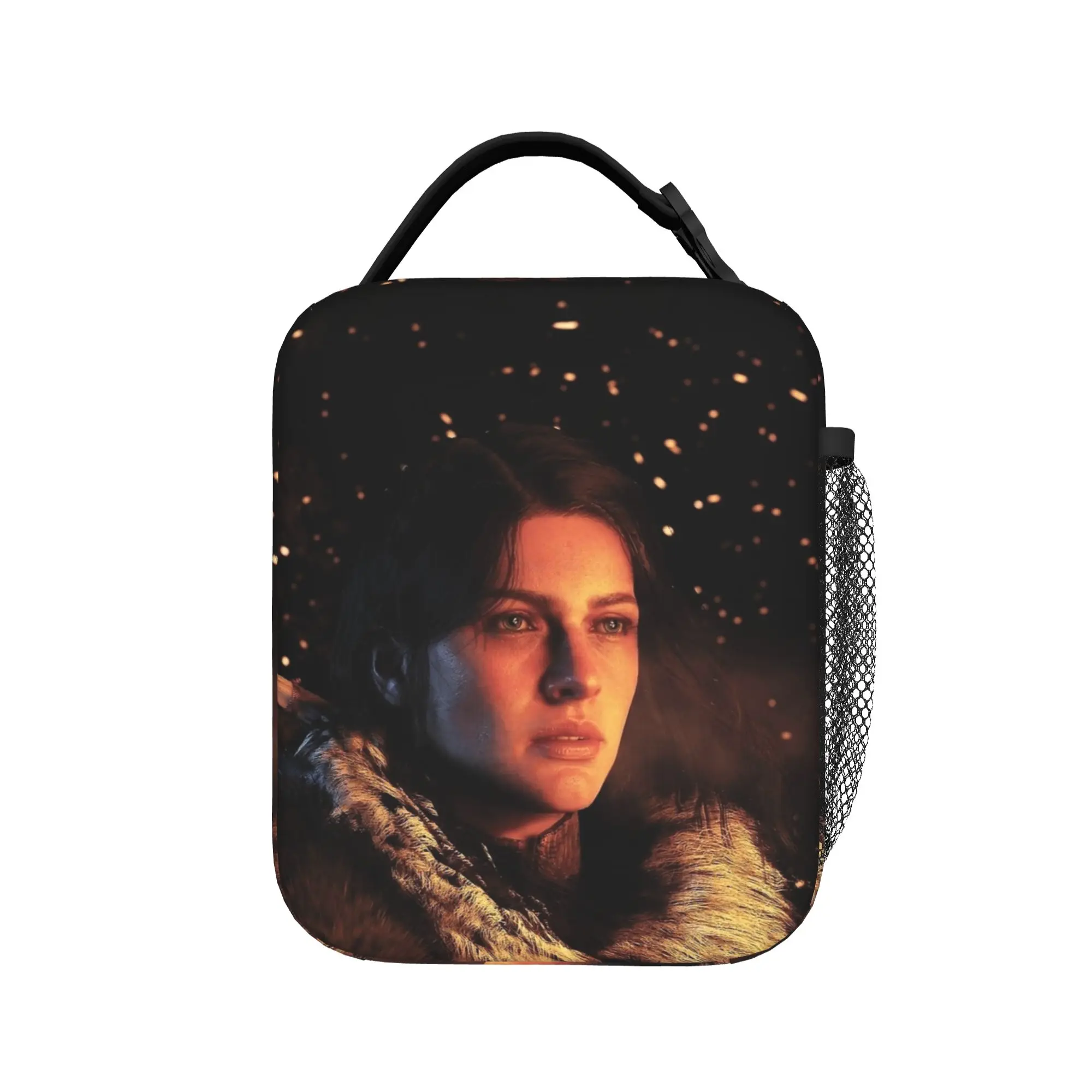 Crimson Desert Video Game Insulated Lunch Bag Cooler Bag Reusable,Meal Container  Portable Tote Lunch Box Food Handbags Work