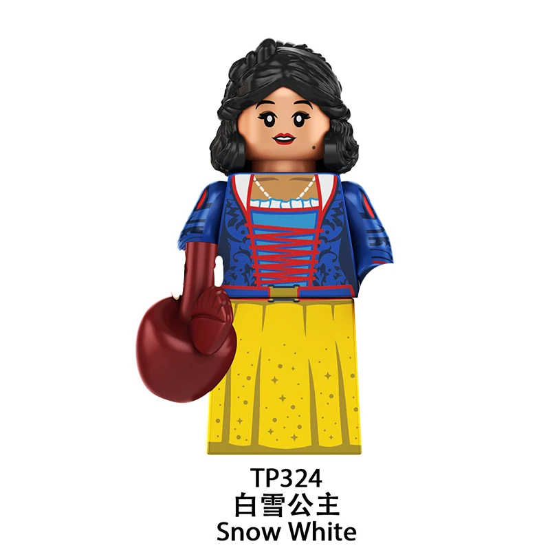 Bausteine für Prinzessin Schneewittchen und die sieben Zwerge, Spielzeuggeschenke, Bausteine, DIY-Mini-Actionfiguren für Weihnachtsgeschenke