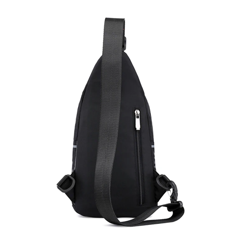 Men Shoulder Cross Body Chest Bag Sling Backpack Small Rucksack Knapsack Nylon Travel Male Messenger Side Bags