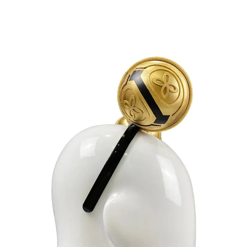 원신 임팩트 야오야오 코스프레 헤드웨어 골든 빅 벨 볼 헤어핀 헤어밴드 헤어 액세서리 사진 촬영 소품 액세서리v;6,a'3.