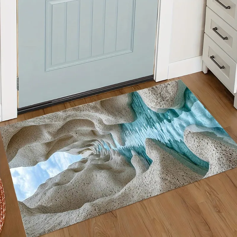 Stone Door Mat Non-Slip Bathroom Floor Mats Rug for Bedroom Living Room Entrance Carpet Camping Rugs Yoga Mat Home Decoration