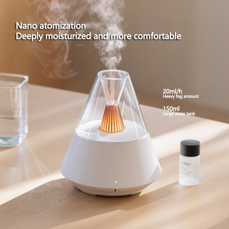 150ML Essential Oil Aroma Diffuser Home Aromatherapy Humidifier Atomization Air Humidifier with Warm Night Light Ultrasonic