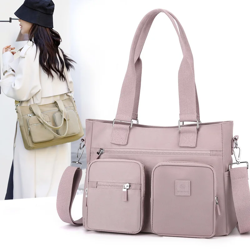 

Fashion Fabric Female Bag High Quality Nylon Women Handbag Large Capacity Girls Shoulder bag Multi pockets Casual Tote 가방 purses