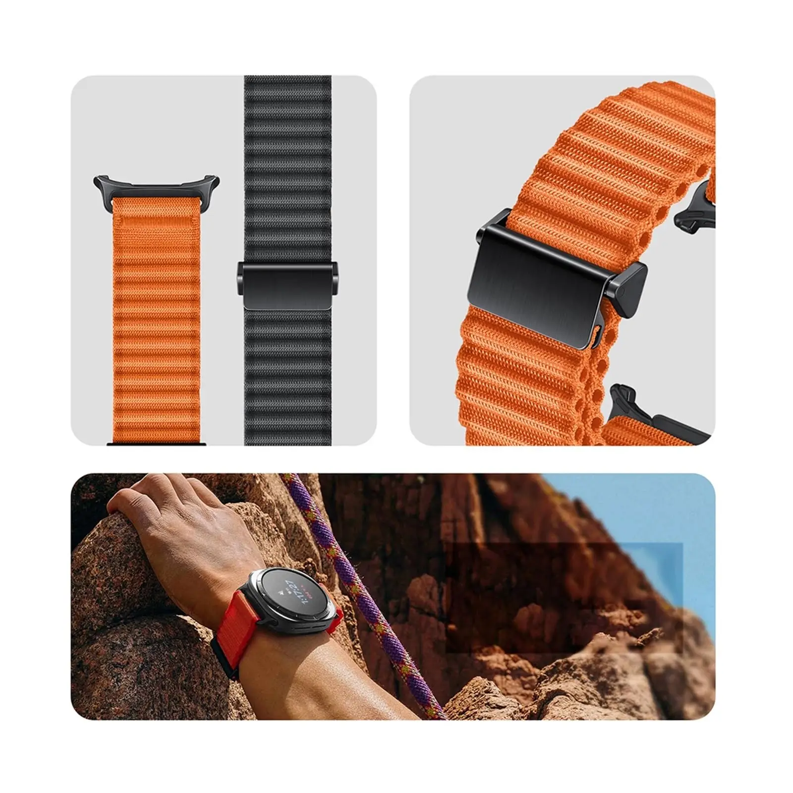 Alpin Loop Armband für Samsung Galaxy Uhr 7 Ultra 47mm Sport Armband Nylon Armband für Galaxy Watch Ultra Band Zubehör