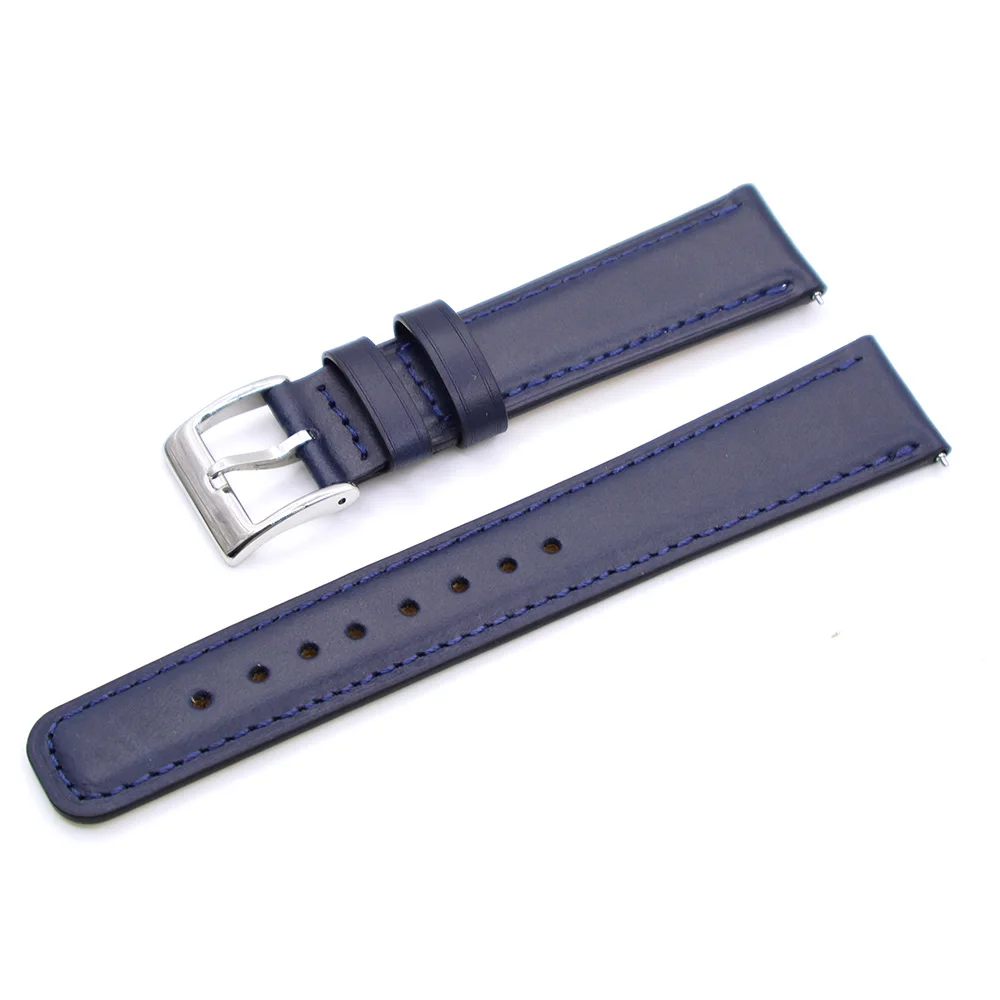 Vintage Leather Watch Strap 20mm 22mm For Huawei Bracelet Men Wrist Band Brown Cow Leather Watchbands