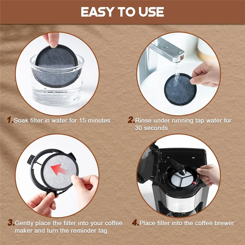 Stable-24PCS Replacement Coffee Maker Filtration Set Filter Disk With Frame Compatible With Mr. Coffee Makers And Brewer