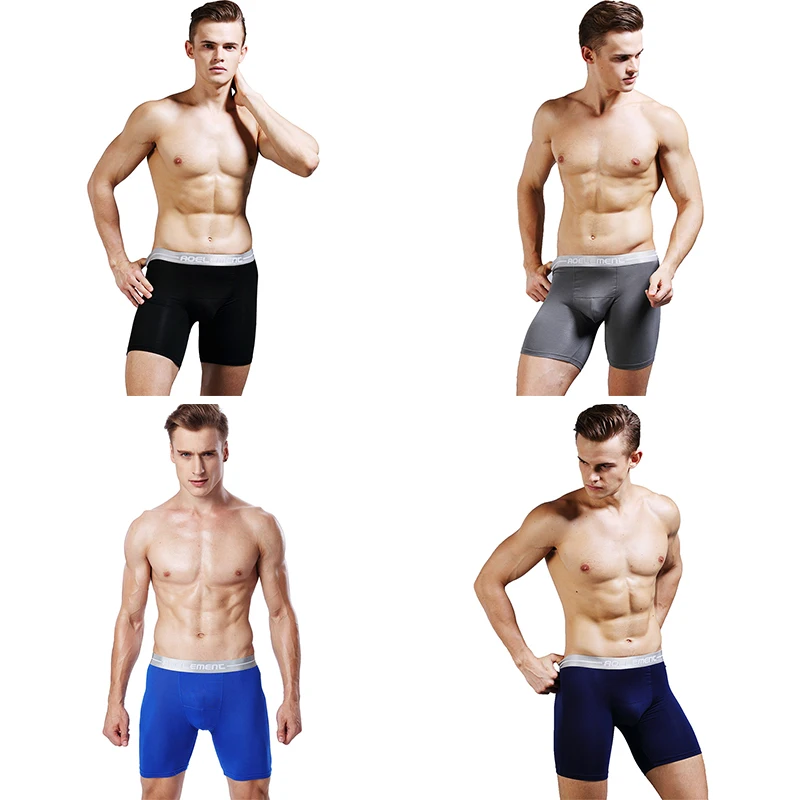 

4pcs Men Boxer Long Boxer Men Underwear Men Underpants Erkek Natural Sexy Boxer Shorts Top Brand Underwear Soft xl-7xl