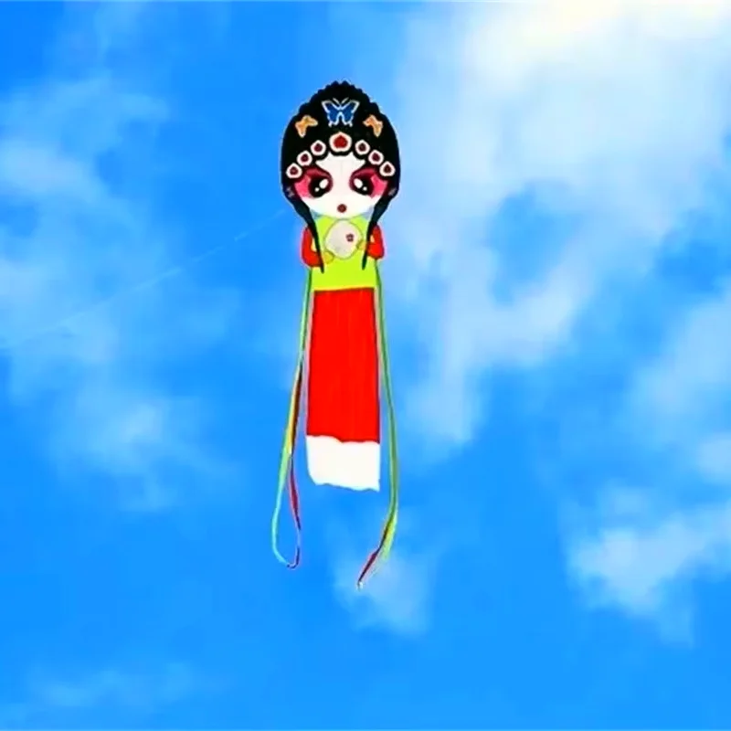 Kostenloser Versand Peking Opera Soft Kite für Erwachsene Drachen Nylon Drachen Fabrik traditionelle Drachen Ripstop Nylon Windkraft Kitesurfen Koi