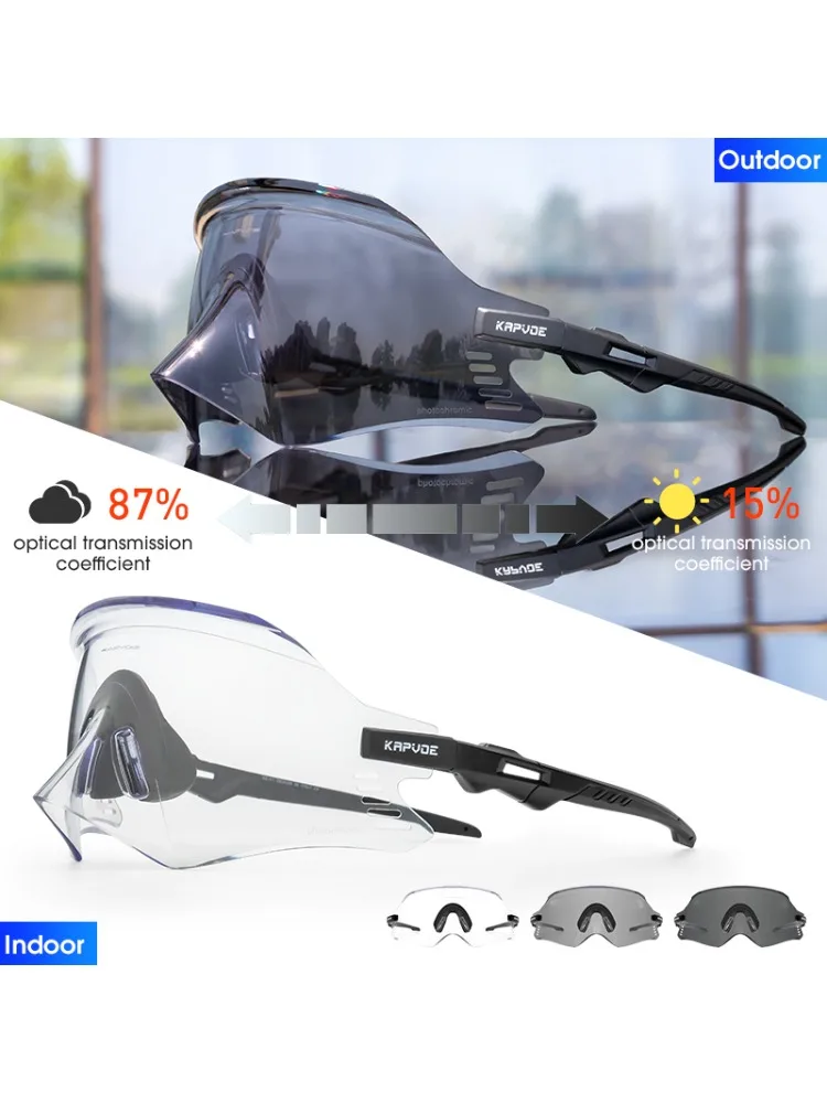 AliExpress kapvoe Kapvoe Photochromic Cycling Sunglasses Sports Bike Mountain Bicycle Glasses Riding Goggle Sports Eyewear for Man Women Glasses