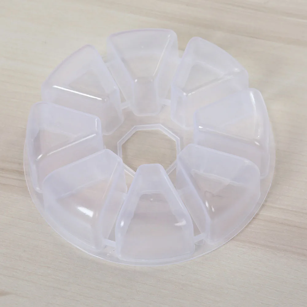 Craft Storage Box Detachable Jewelry Plastic 8 Slots Accessories Adjustable Case Clear Container Convenient Useful