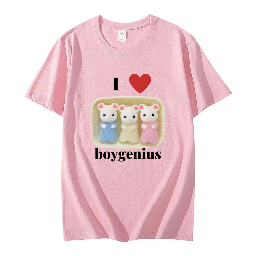 Ich Herz Boy genius Kaliko Critter Baby Design T-Shirts für Frauen Männer süße Baumwolle T-Shirts Anime Print weiche O-Ausschnitt T-Shirts Sommer Tops