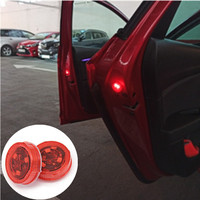 2Pcs LED Car Opening Door Safety Warning Anti-collision Lights Strobe Flash Waterproof Parking Lamp Universal Auto Accessories