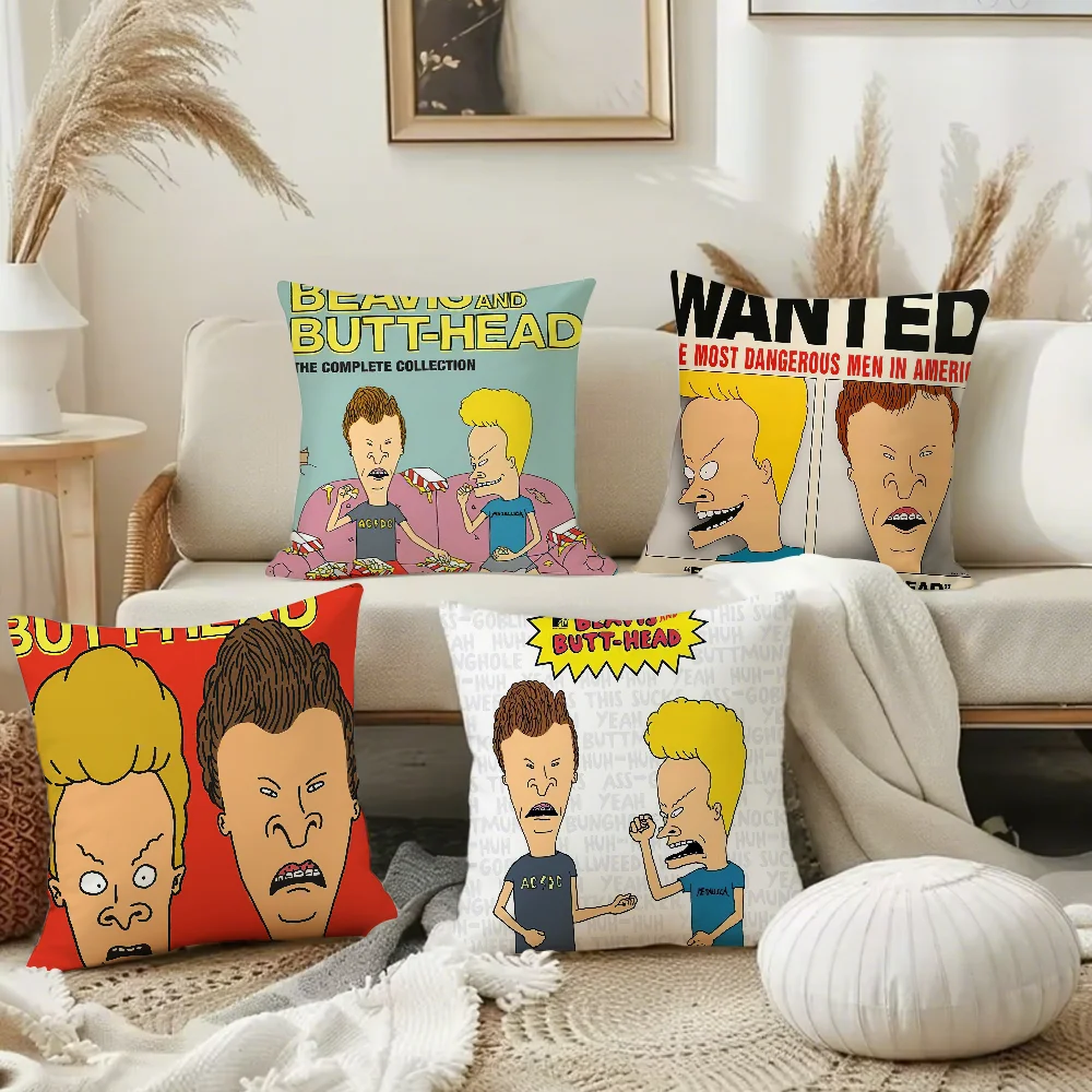 Beavis and Butt-Head  PillowCover Square PillowCase Sofa with for pattern comfortable cushionsuitable