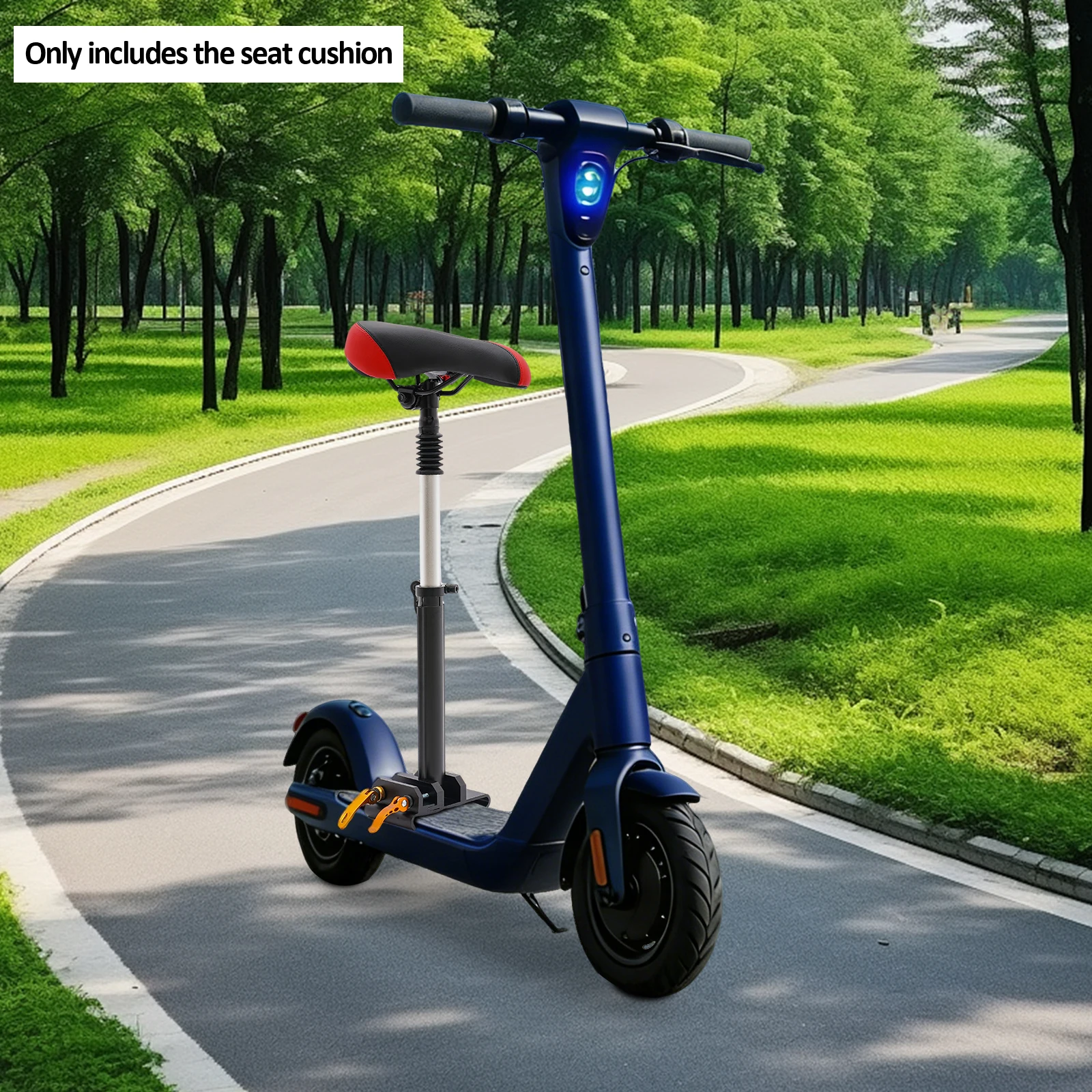 Elektrischer Universal-Rollersitz, 45-65cm Verstellbare Teleskopstange, Komfortabler Stoßdämpfender Sattel