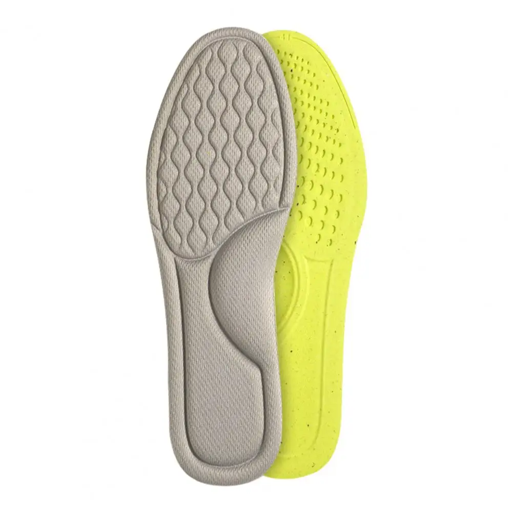 Elastic Foam Insoles Breathable Sweat-absorbing Shoe Insoles for Men Women Comfortable Cushioning Foot Massage Sole for Running