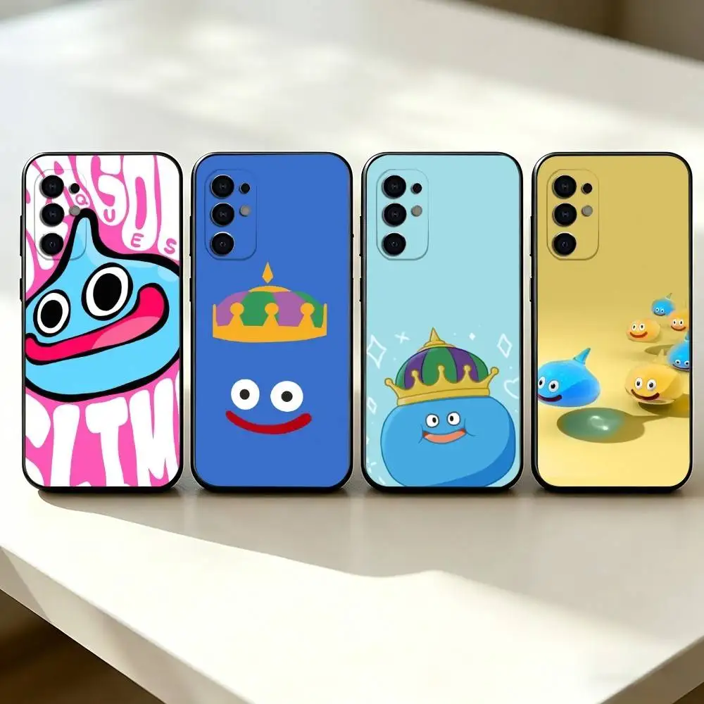 Funda de silicona suave negra S-Slime D-Dragon Q-Quest DQ para Samsung S25, S24, S21, S22, S23, S30, Ultra, S20, Plus, FE