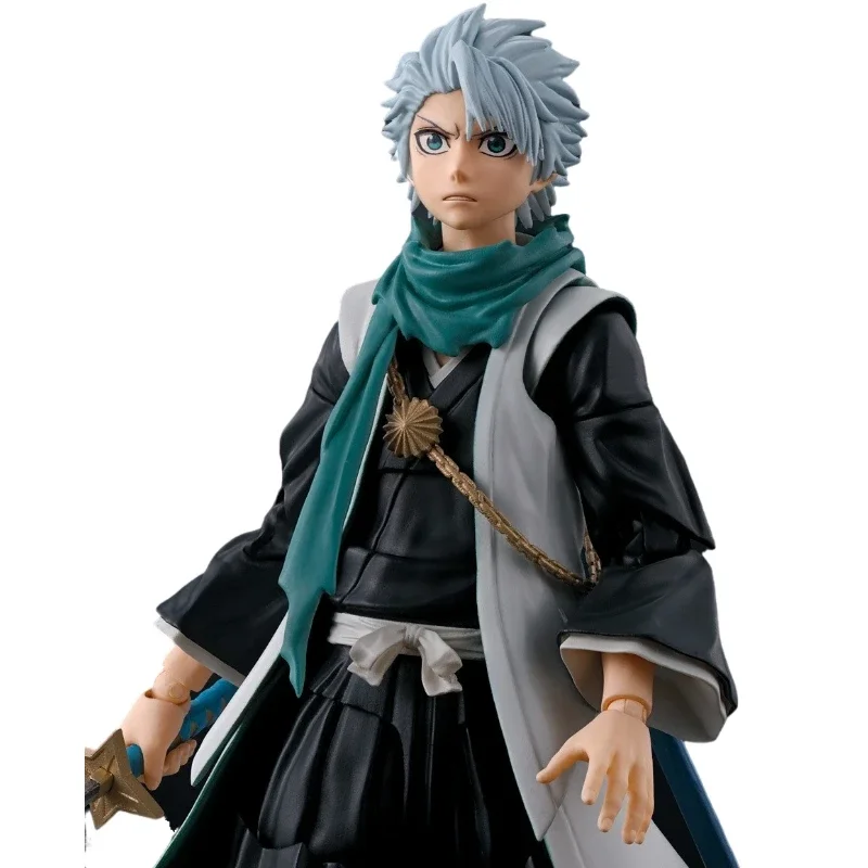 En Stock Original SHF Bandai BLEACH Series Hitsugaya Toushirou figura de acción juguete de animación regalo modelo coleccionista Anime Hobby