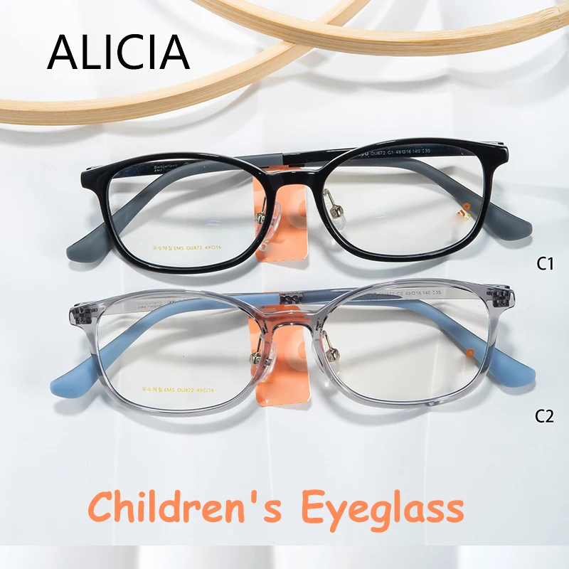 

ALICIA Round Children's Eyeglasses Ultra light TR90 Eyewear Teenage Polygon Optical Prescription Glasses Frames Boys Girls