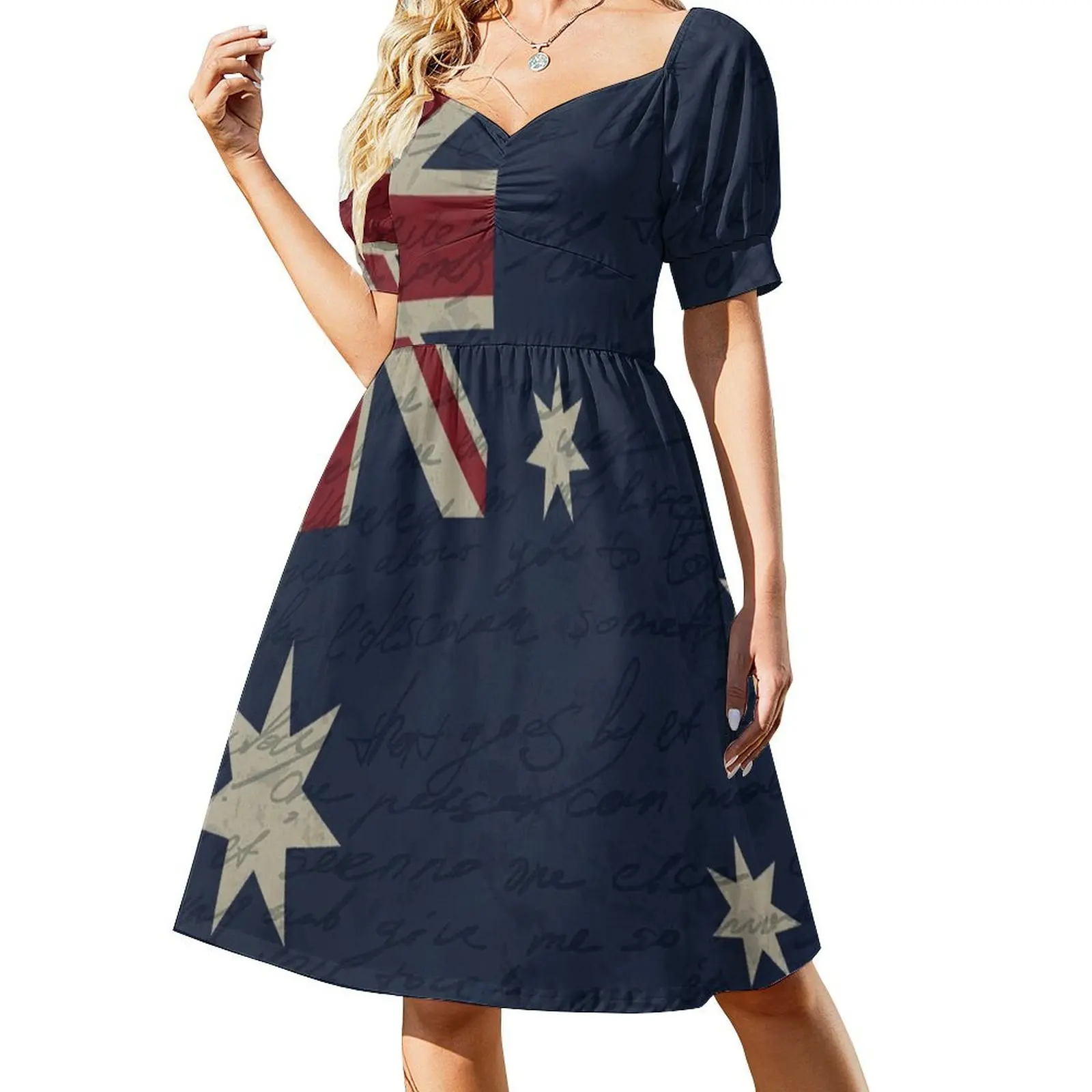 

Vintage Australian flag Short Sleeved Dress Woman clothes luxury evening dresses 2025 Dress