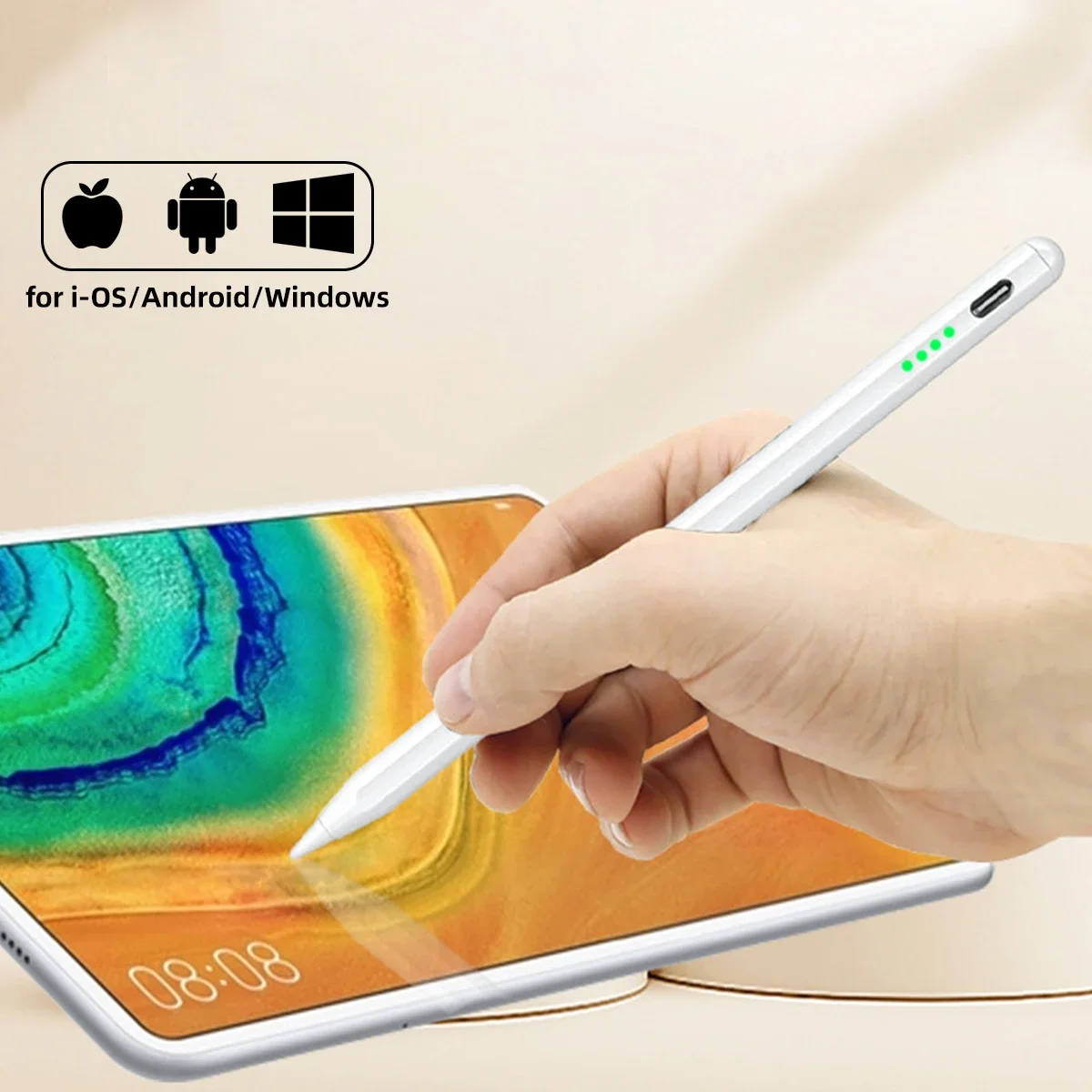 

Для Apple Pencil Stylus Pen iOS Tablet Touch Pen с дисплеем мощности для iPhone Xiaomi Samsung Tablet Аксессуары