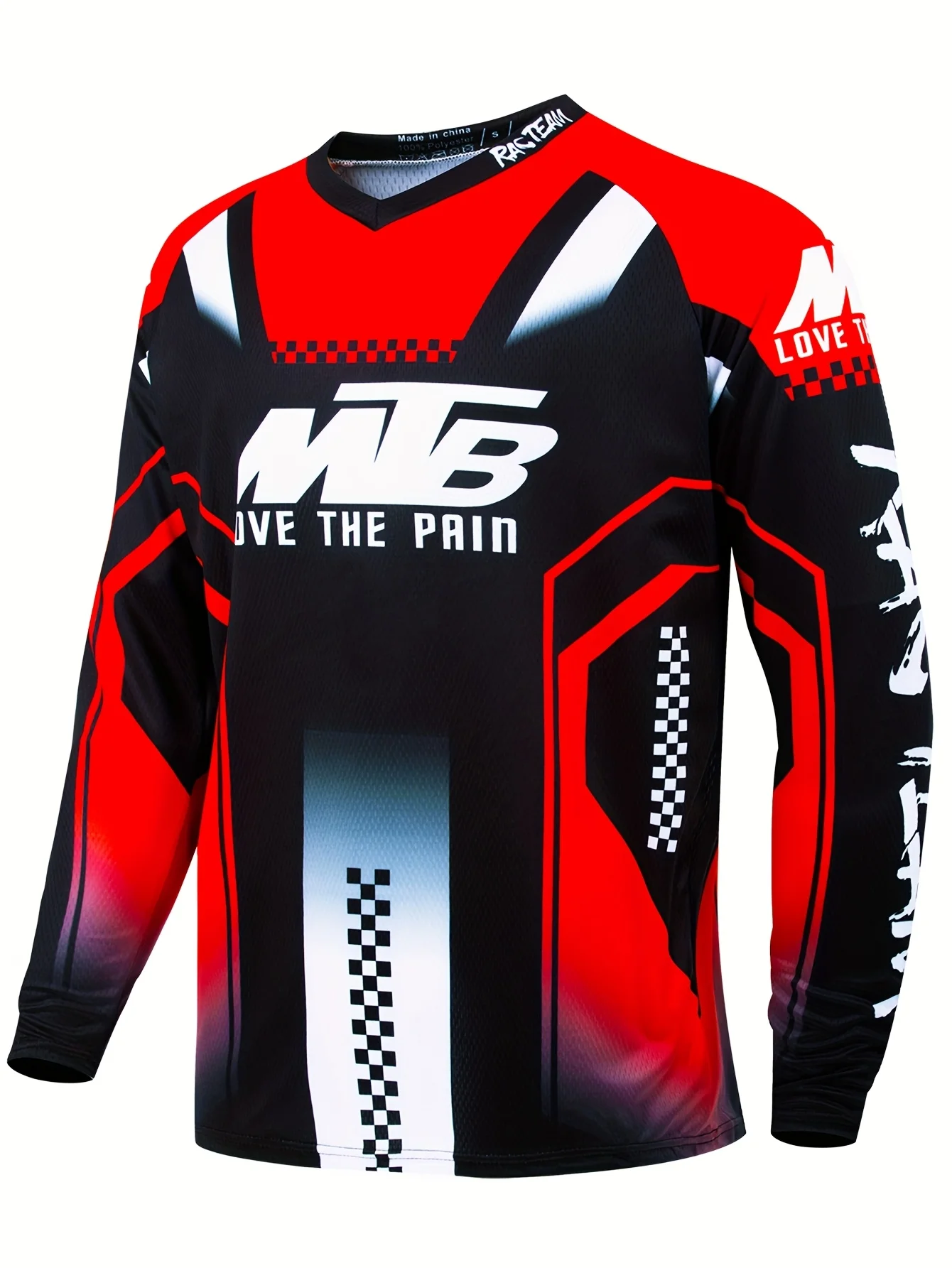 Spring Autumn MTB Long Sleeved T-shirt for Men and Women, Fashionable and Trendy, Multiple Styles, V-neck, Motorcycle T-shirt