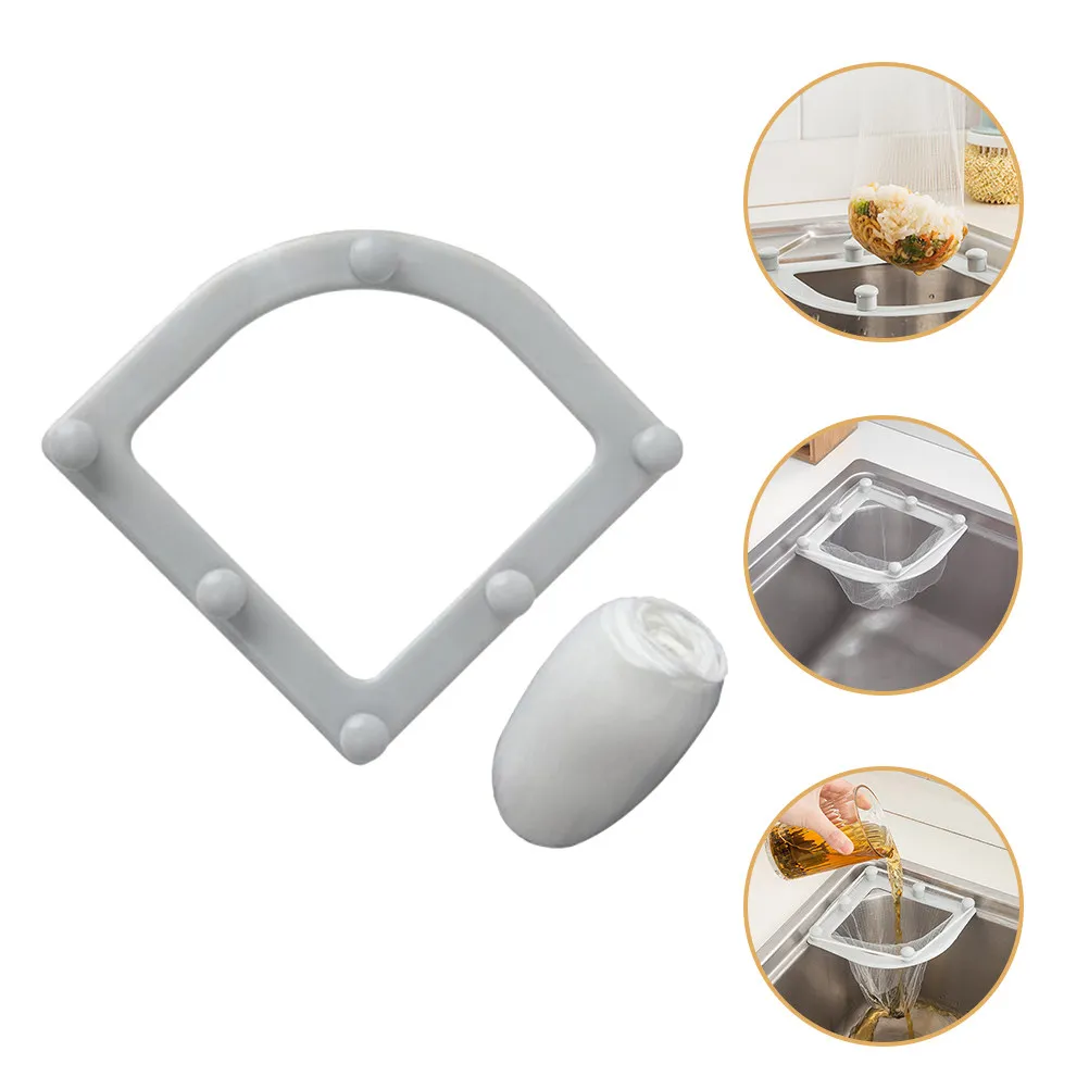 

1Set Sink Filter Net Holder Triangle Tri-Holder Stable Strong Bearing Capacity for Drain Protection Smooth Drainage Corner Sink