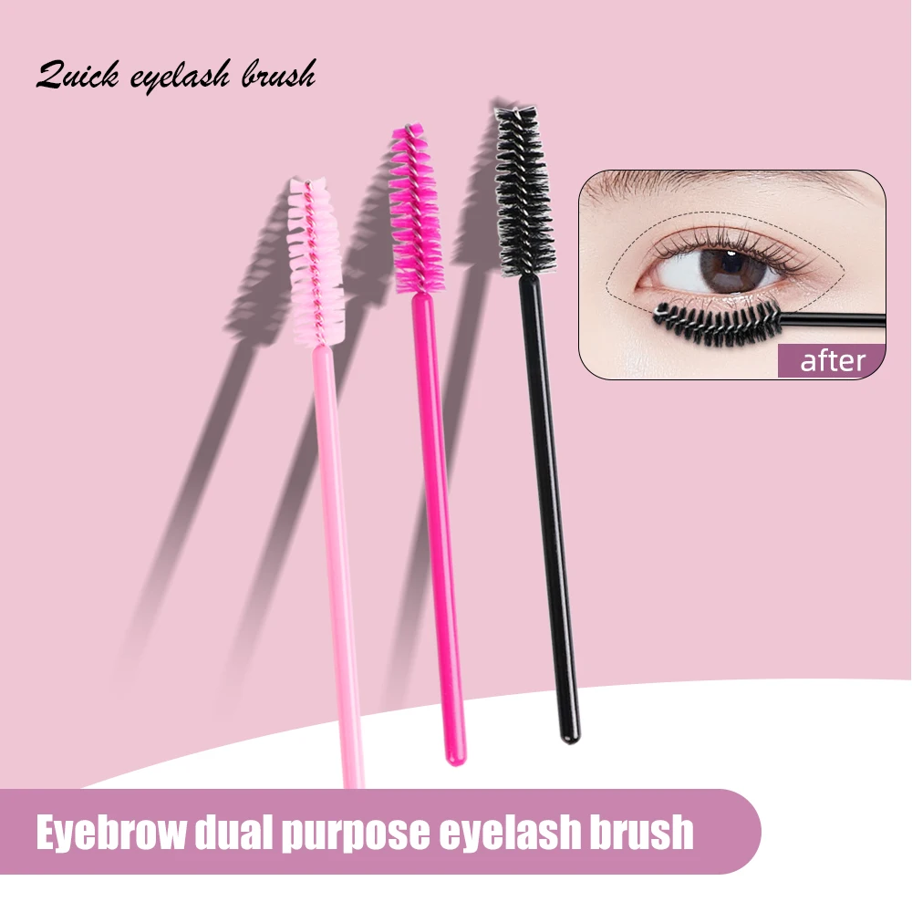 100Pcs Eyelash Brushes Disposable Eyelash Extension Brush Eyebrow Brush Makeup Tool For Mascara Wands Applicator Spoolers Tools
