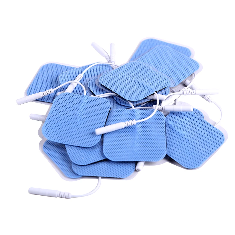 5*5cm Tens Electrodes Pads Physiotherapy Accessories Non-woven Fabric Self  Adhesive Replacement Patch for EMS Electric Massager