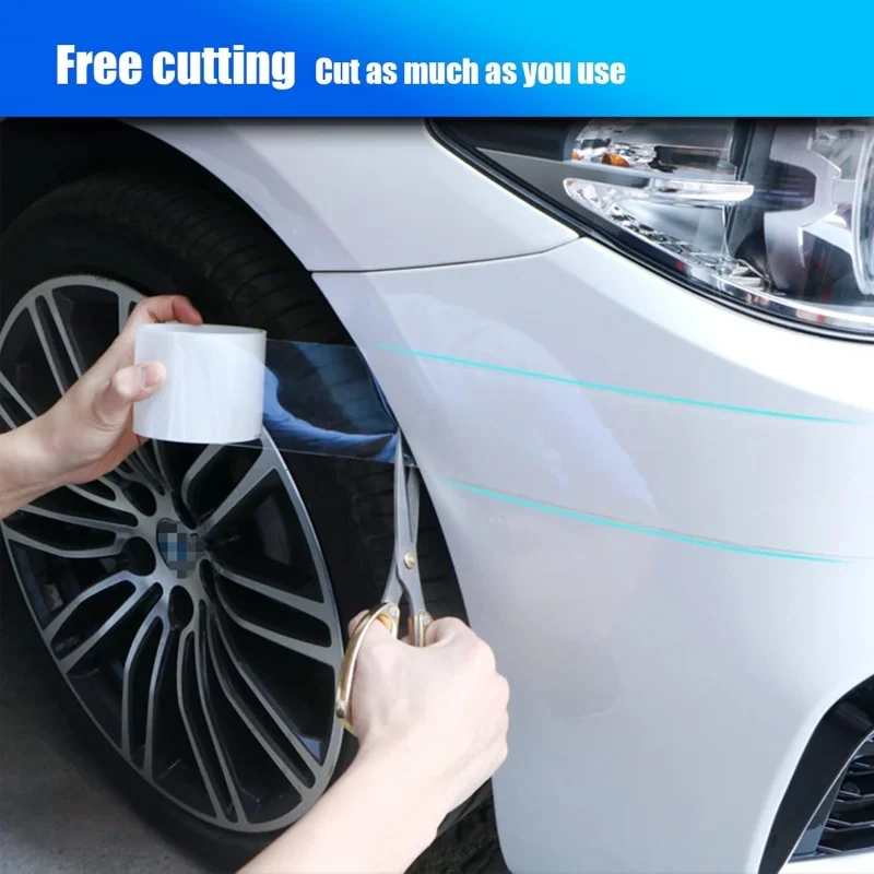 300cm Anti-Collision Strip Door Edge Guard Door Sill Protector Film Automotive Universal Car Scratch-Resistant Transparent Tape