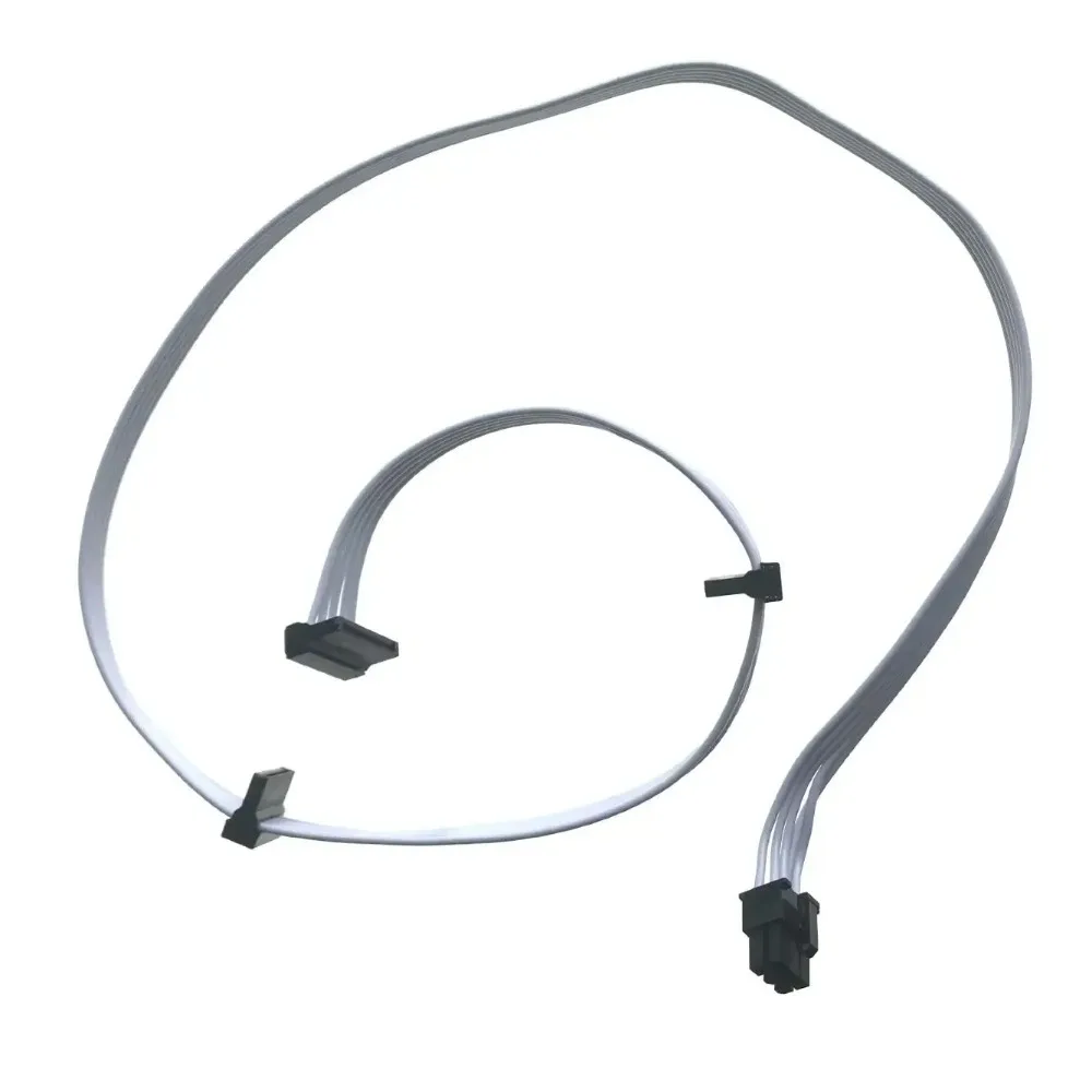 

White 6Pin To Mainboard HDD 3-Port 3 SATA Power Module Socket Cable For CORSAIR ATX PSU RM1000X RM1000i RM750X 850X RMX Series