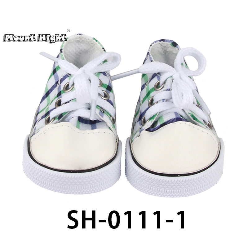 16 Stijlen 7Cm Canvas Pop Schoenen Kleding Poppenhuis Accessoires Sneakers Voor 43Cm Pop En 18Inch Amerikaanse pop Kinderen Speelgoed Gift