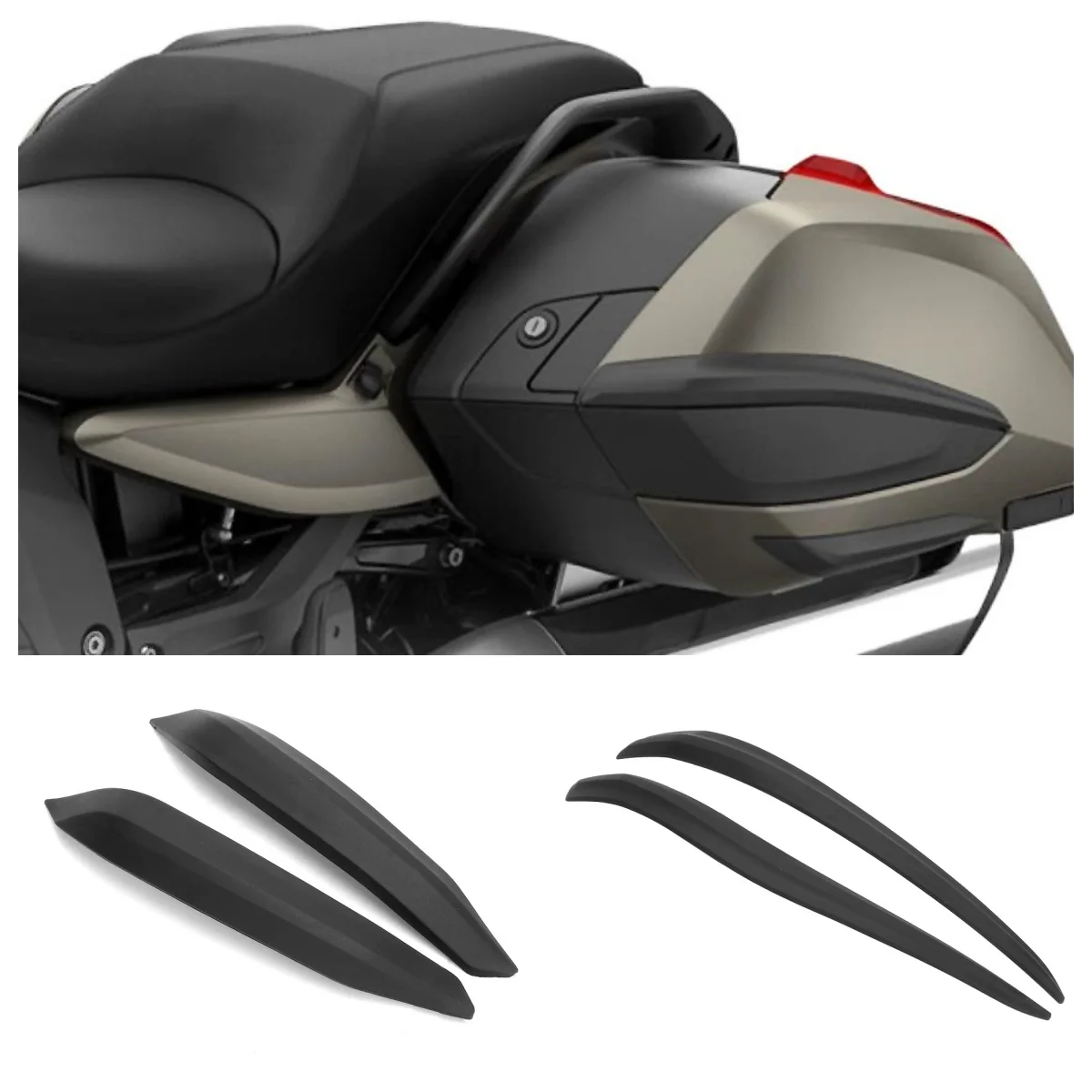 

For BMW K1600B K1600 B K1600GA Motorcycle Accessories Side Trunk Panel Case Protector Anti-collision Strip Guard Fairing Cover