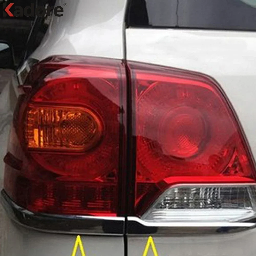 Rear Light Lamp Eyebrow Cover Trim For Toyota Land Cruiser J200 2012-2014 2015 Chrome Car Taillight Eyelid Strip Accessories