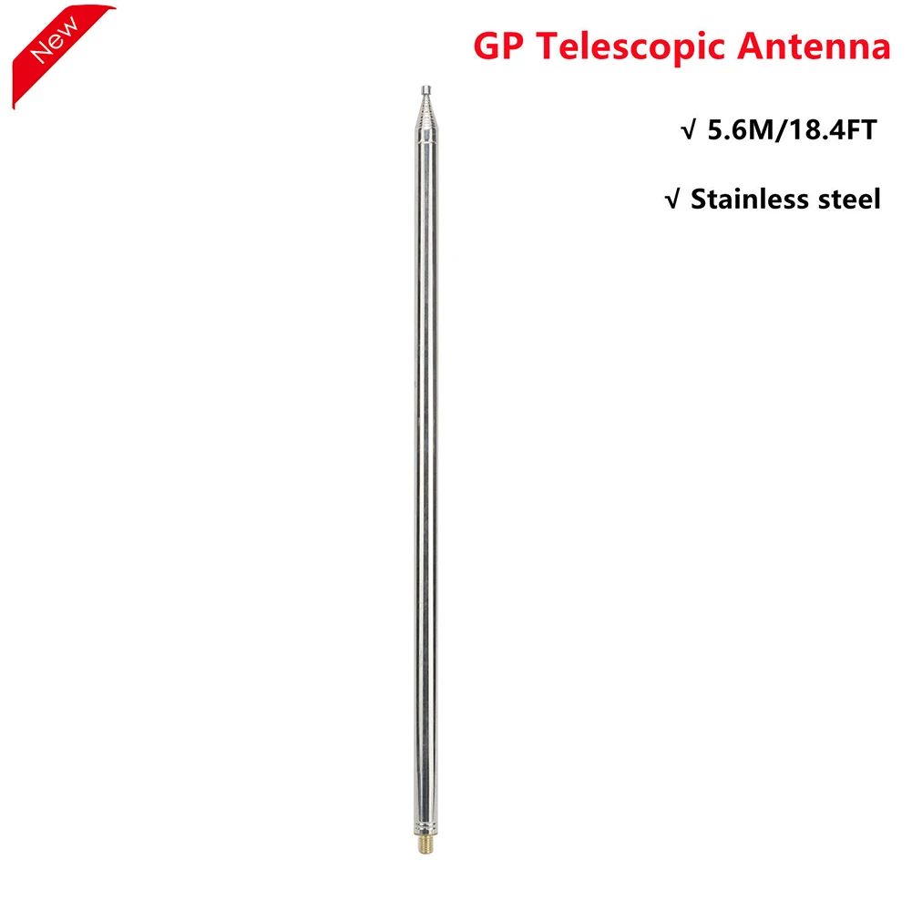 

5.6M/18.4FT GP Telescopic Antenna For Amateur Radio Users DIY Shortwave Antenna For Yagi Antenna Measuring Instruments