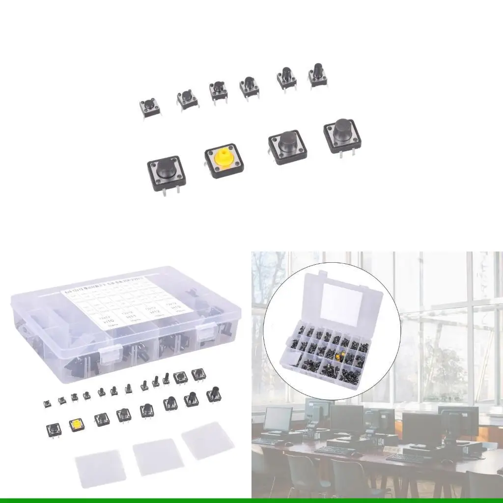 

U55C 20 значений, 250 шт., 6x6 мм, тактильные кнопочные переключатели, 4-контактные, мгновенное нажатие