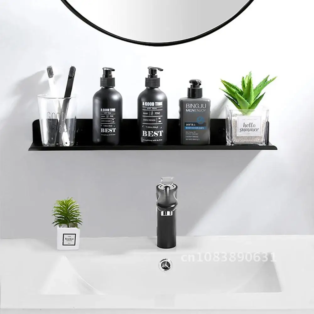 

Shelves Black Bathroom Storage Shower Bathing Holder Kitchen Organizer Rack Shampoo Caddy Accessories Bathroom