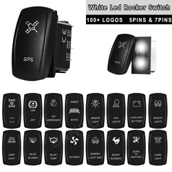 12V 24V Driving Lights Rocker Switch White Led Momentary/Latching Toggle Switch For Car Boat ATV RZR RV CARLING NARVA CONTURA