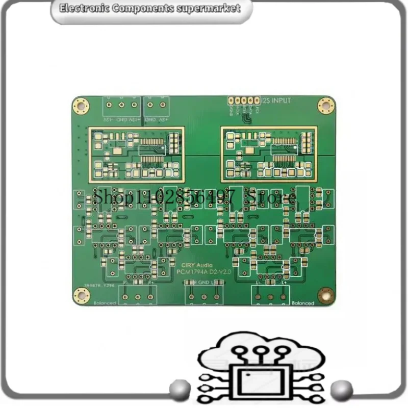 For HiFi parallel PCM1794 A decoder board DAC core board 24Bit 192kHz V2 gold-plated version