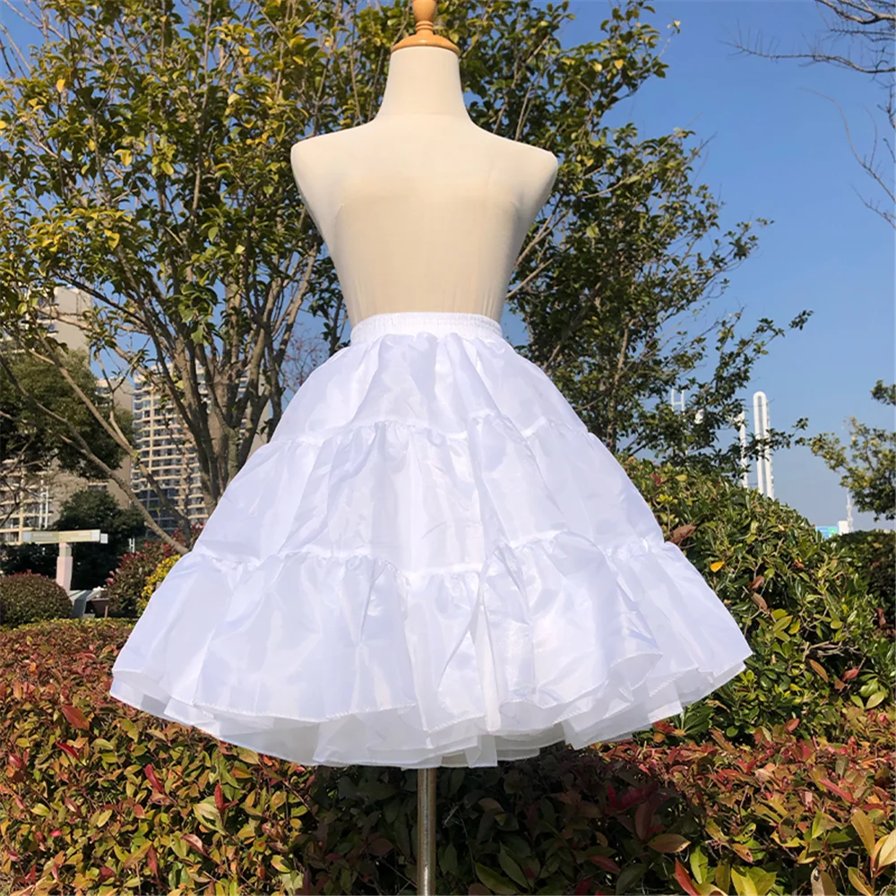 

Мягкая пряжа с поддержкой облака, навес для девочек, Корея, Япония, милая нижняя юбка, черная белая пушистая юбка Лолиты, косплей, без костей