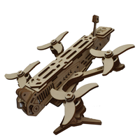 3D FPV Drone Frame wooden 3D Puzzle Stereo Model desktop toy RC DIY FPV Freestyle Drone Parts Suitable Part for kingmodel