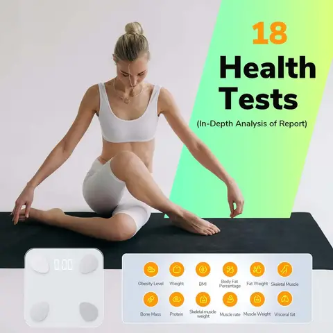 1 स्मार्ट स्केल, ऐप के साथ स्मार्ट वज़न विश्लेषक, 400 पाउंड, बैटरी चालित, दैनिक वज़न ट्रैकिंग, घरेलू उपयोग के लिए आवश्यक उपकरण 8 best sales विद्युत तराजू - №2